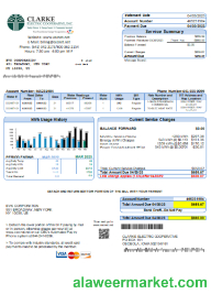 Clarke Electric Co-Op Inc utility business bill, SCR